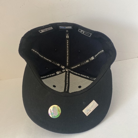 New York Yankees New Era World Series Letterman 59FIFTY Fitted Hat Size7 5/8 - Picture 5 of 9